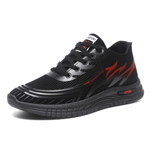 Pantofi sport "SuperFashion 6-47 Black Red'' - Img 3