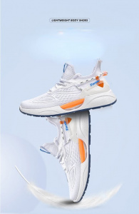Pantofi Sport "SuperFashion HTMS-128 White" - Img 9