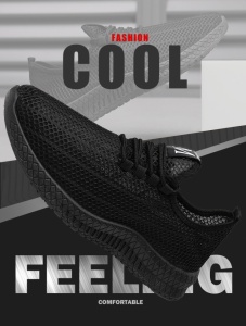 Pantofi Sport "SuperFashion HTMS-133 Black" - Img 10