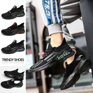 Pantofi Sport "SuperFashion HTMS-21 Black Green" - Img 4