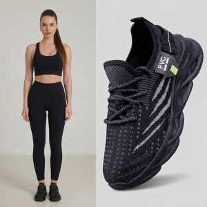 Pantofi sport "SuperFashion HTWM-18 Black"