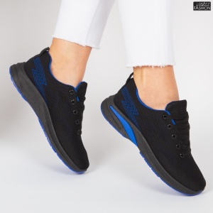 Pantofi Sport ''WE Fashion 353-2 Black R.Blue'' - Img 2