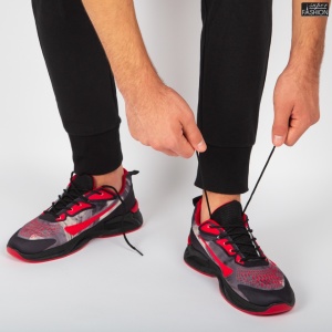 Pantofi Sport "WE Fashion B90-2 Black Red'' - Img 5