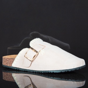 Papuci Dama ''ABC Fashion 1062 Beige" - Img 4