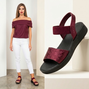 Sandale ''ALD Fashion HQ121-87 Wine Red''