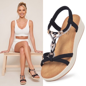 Sandale ''YiYi ZX-112 Black''
