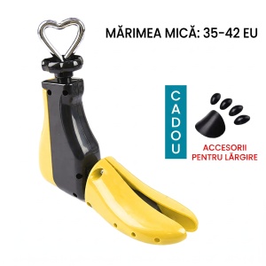 Calapod ajustabil pentru alungirea si lățimea încălțămintei "SuperFashion 6-10 Black Yellow" - Img 2