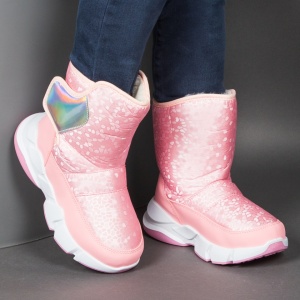 Cizme îmblănite copii ''Apawwa HD04 Pink''