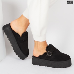 Cizme scurte Dama tip UG "Lavy Fashion SL-A15 Black" - Img 1