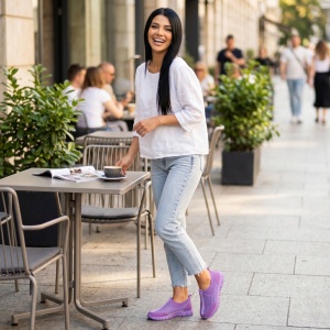Espadrile ''ALD Fashion HQ-23-96 Purple" - Img 3