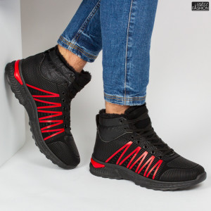 Ghete îmblănite ''Meek GK-50 Black Red''