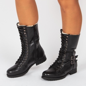 Ghete îmblănite ''Super Moda 103 Black"