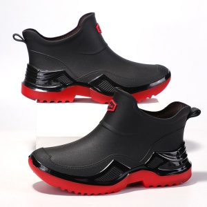 Ghete ploaie "SuperFashion 5-25 Black Red''