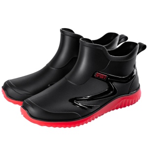 Ghete ploaie "SuperFashion 6-40 Black Red''