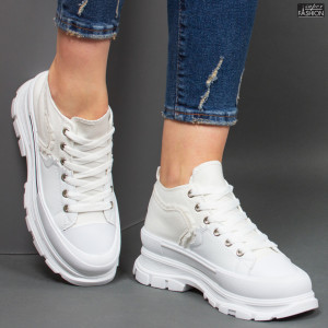 ghete sport dama albe