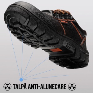 Pantofi Protecție "SuperFashion 6-32 Black Orange" - Img 3