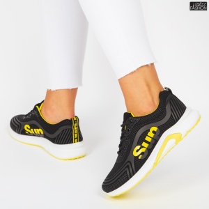 Pantofi Sport "888 Shoes 9588-3 Black Yellow" - Img 8