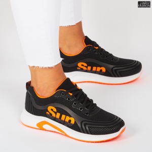 Pantofi Sport "888 Shoes 9588-6 Black Orange" - Img 5