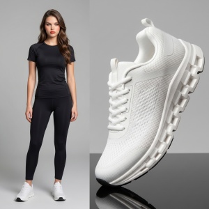 Pantofi Sport ''ABC MK24 White''