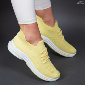 Pantofi Sport "Se7.en CS9062 L. Yellow'' - Img 4