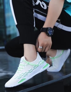 Pantofi sport ''SuperFashion HTMS-1 White Green'' - Img 8