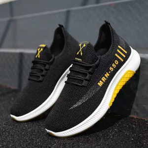 Pantofi Sport "SuperFashion HTMS-17 Black Yellow"