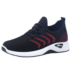 Pantofi Sport "SuperFashion HTMS-42 Black Red" - Img 5
