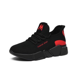 Pantofi sport "SuperFashion HTWM-19 Black Red" - Img 6