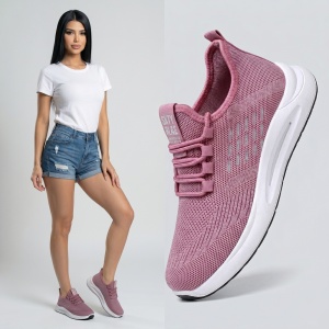 Pantofi sport "SuperFashion HTWM-21 Pink"