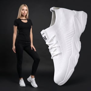 Pantofi sport "SuperFashion HTWM-35 White"