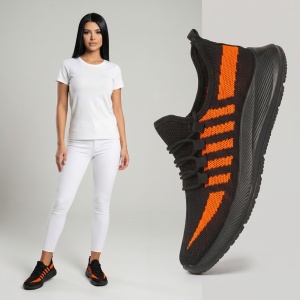 Pantofi Sport ''WE Fashion 3310D Black Orange''