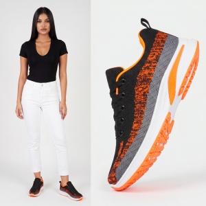 Pantofi Sport ''WE Fashion 351-2 Black Orange''