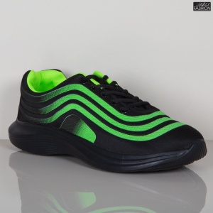 Pantofi Sport "WE Fashion 8815B Black Green'' - Img 5