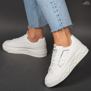 Pantofi Sport "Z Fashion 1281 All White" - Img 6
