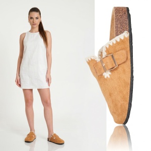 Papuci Dama ''ABC Fashion 1062 Camel"