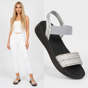 Sandale ''ALD Fashion HQ126-115 Silver''