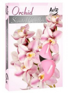 Lumânare pastilă parfumată 6 buc/set aromă orhidee
