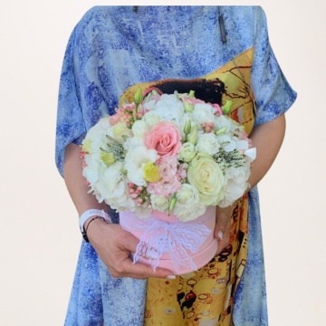 Cutie cu flori "Soft Pink"