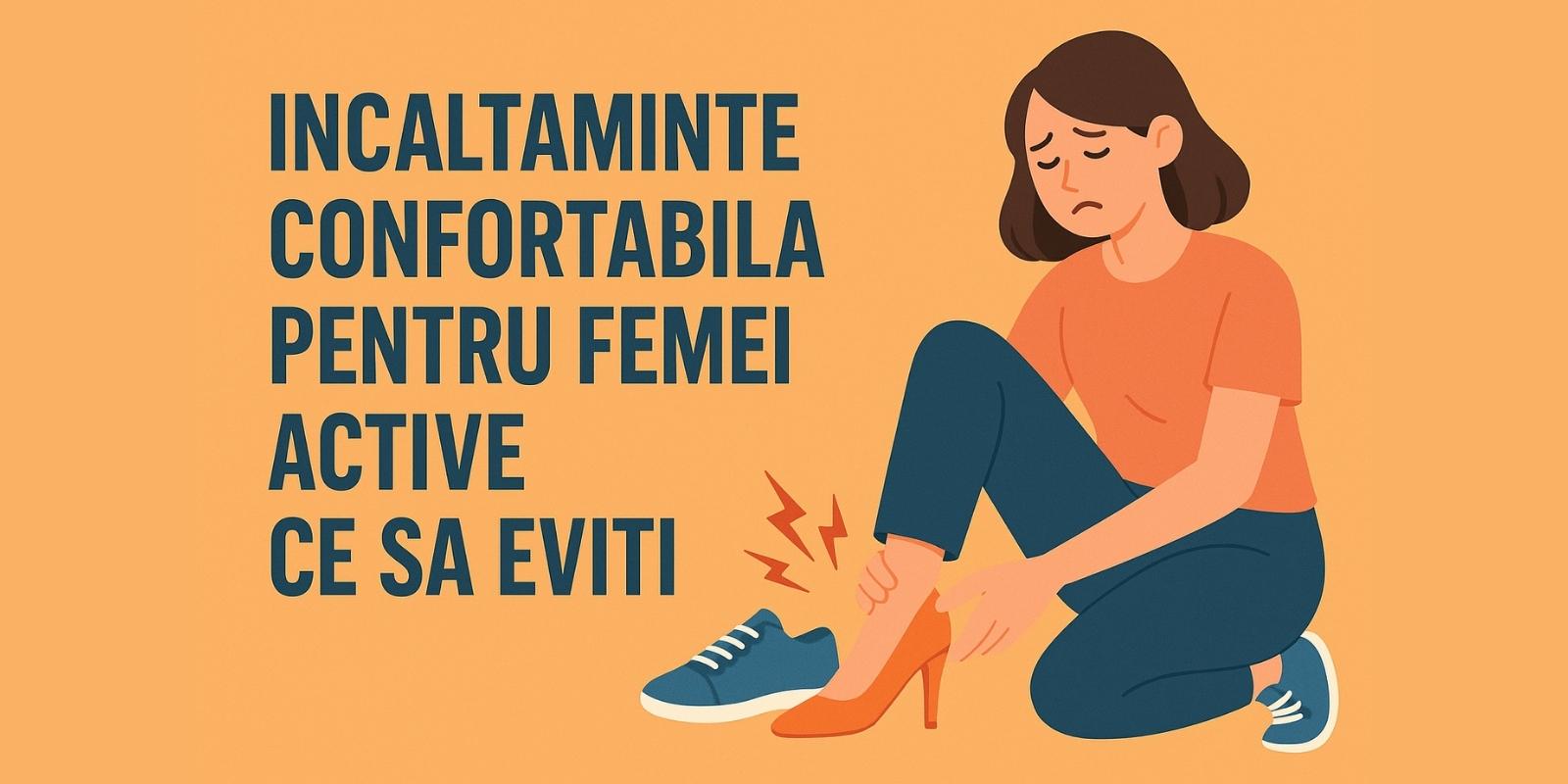 Incaltaminte confortabila pentru femei active - ce sa eviti