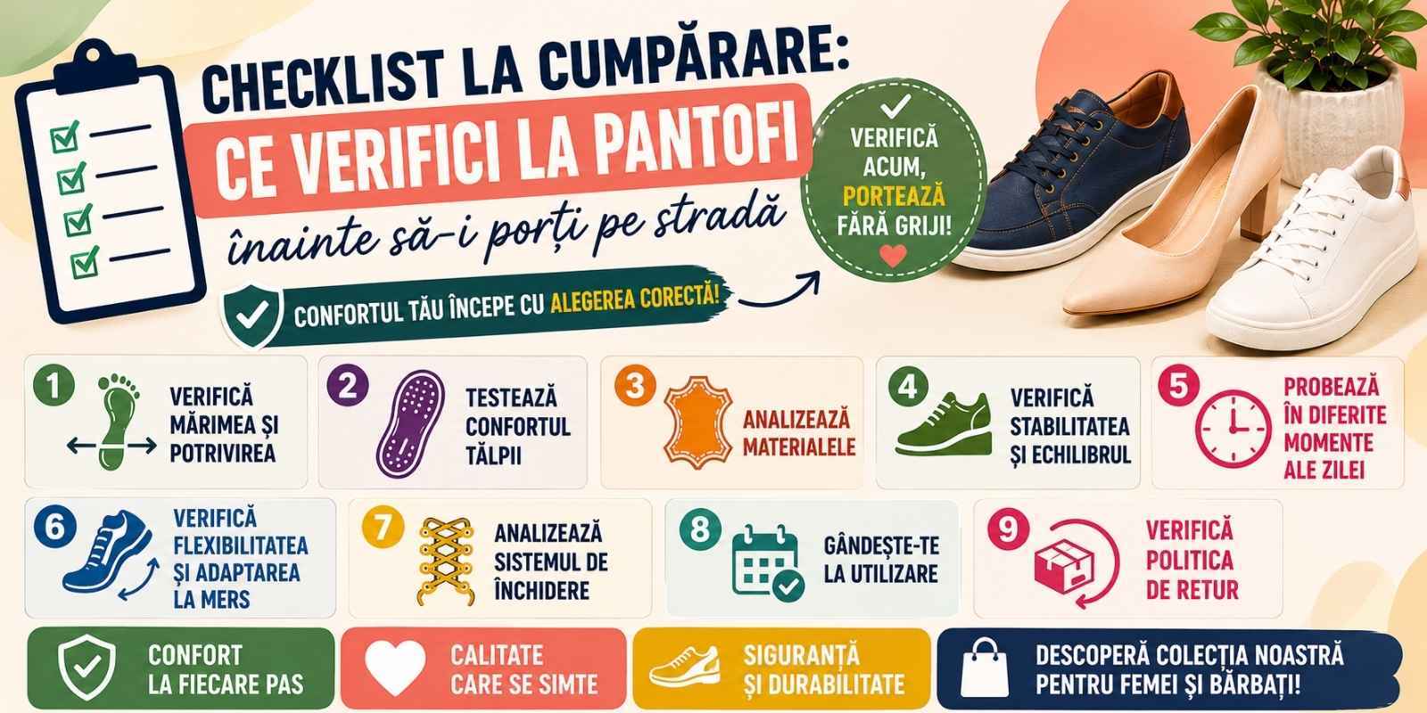 Checklist la cumparare: ce verifici la pantofi inainte sa-i porti pe strada