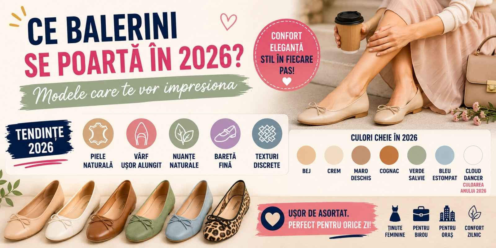 Ce balerini se poarta in 2026? Modele care te vor impresiona