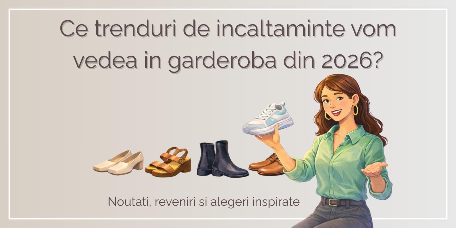 Ce trenduri de incaltaminte vom vedea in garderoba din 2026? Noutati, reveniri si alegeri inspirate