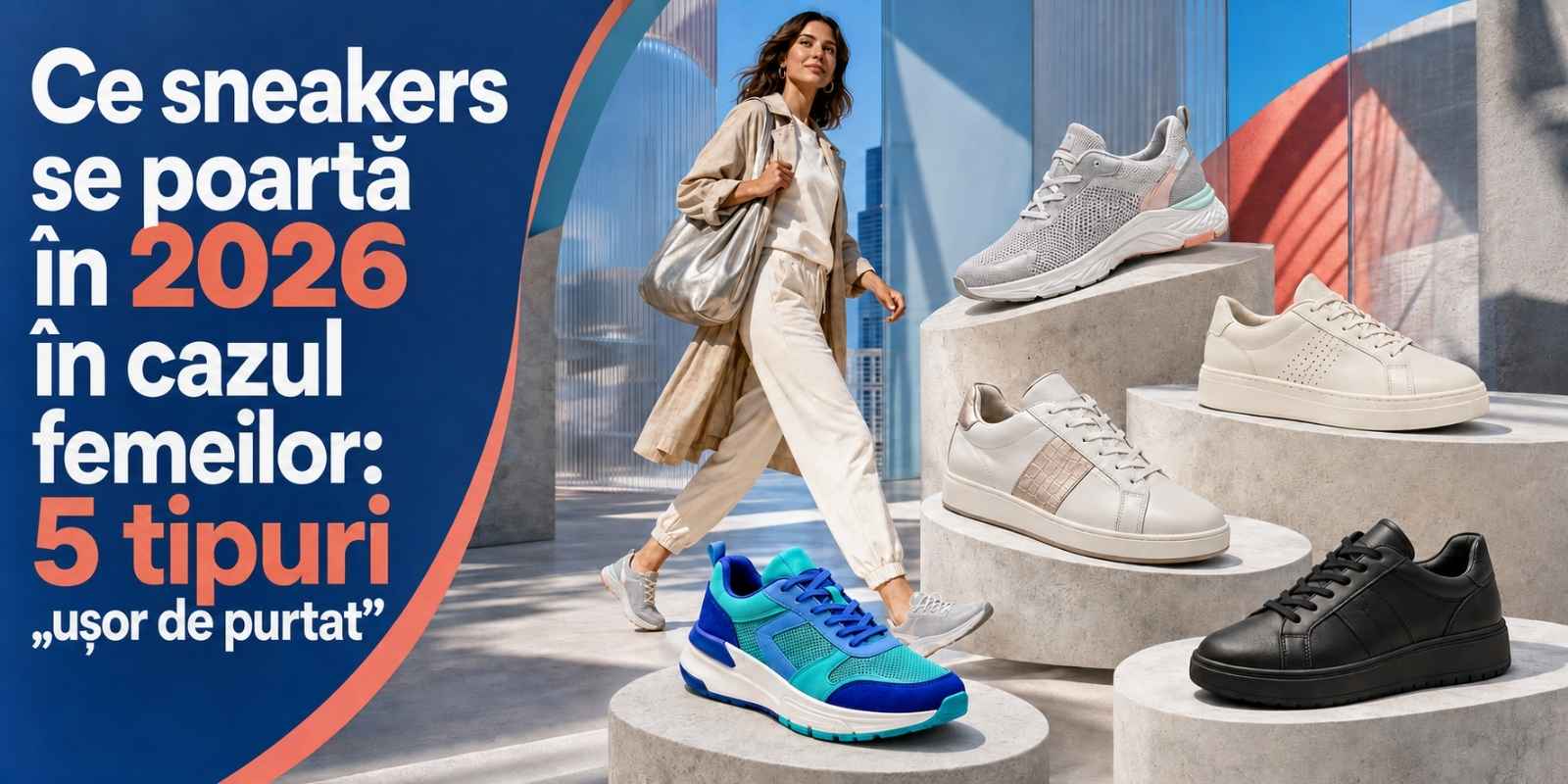 Ce sneakers se poarta in 2026 in cazul femeilor: 5 tipuri „usor de purtat”
