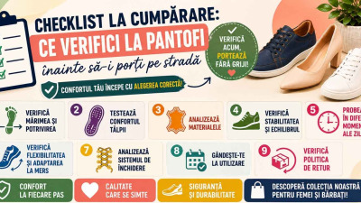 Checklist la cumparare: ce verifici la pantofi inainte sa-i porti pe strada