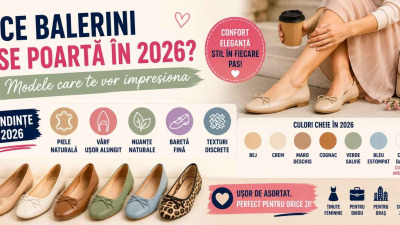 Ce balerini se poarta in 2026? Modele care te vor impresiona