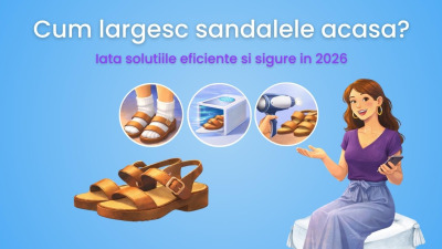 Cum largesc sandalele acasa? Iata solutiile eficiente si sigure in 2026