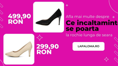 Afla mai multe despre ce incaltaminte se poarta la rochie lunga de seara