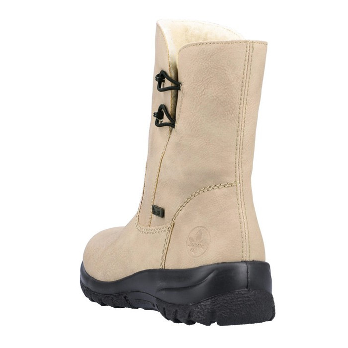 Ghete dama, Rieker, Z7172-62-Bej, casual, piele ecologica
