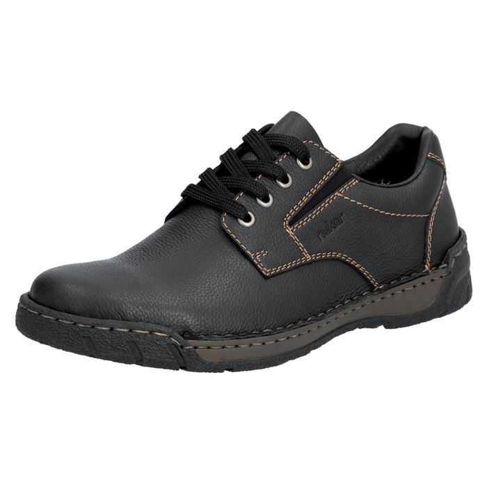 Pantofi barbati, Rieker, B0306-00-Negru, casual, piele