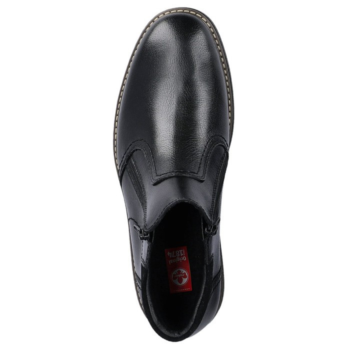 Cizme barbati, Rieker, 33151-00-Negru, casual, piele naturala
